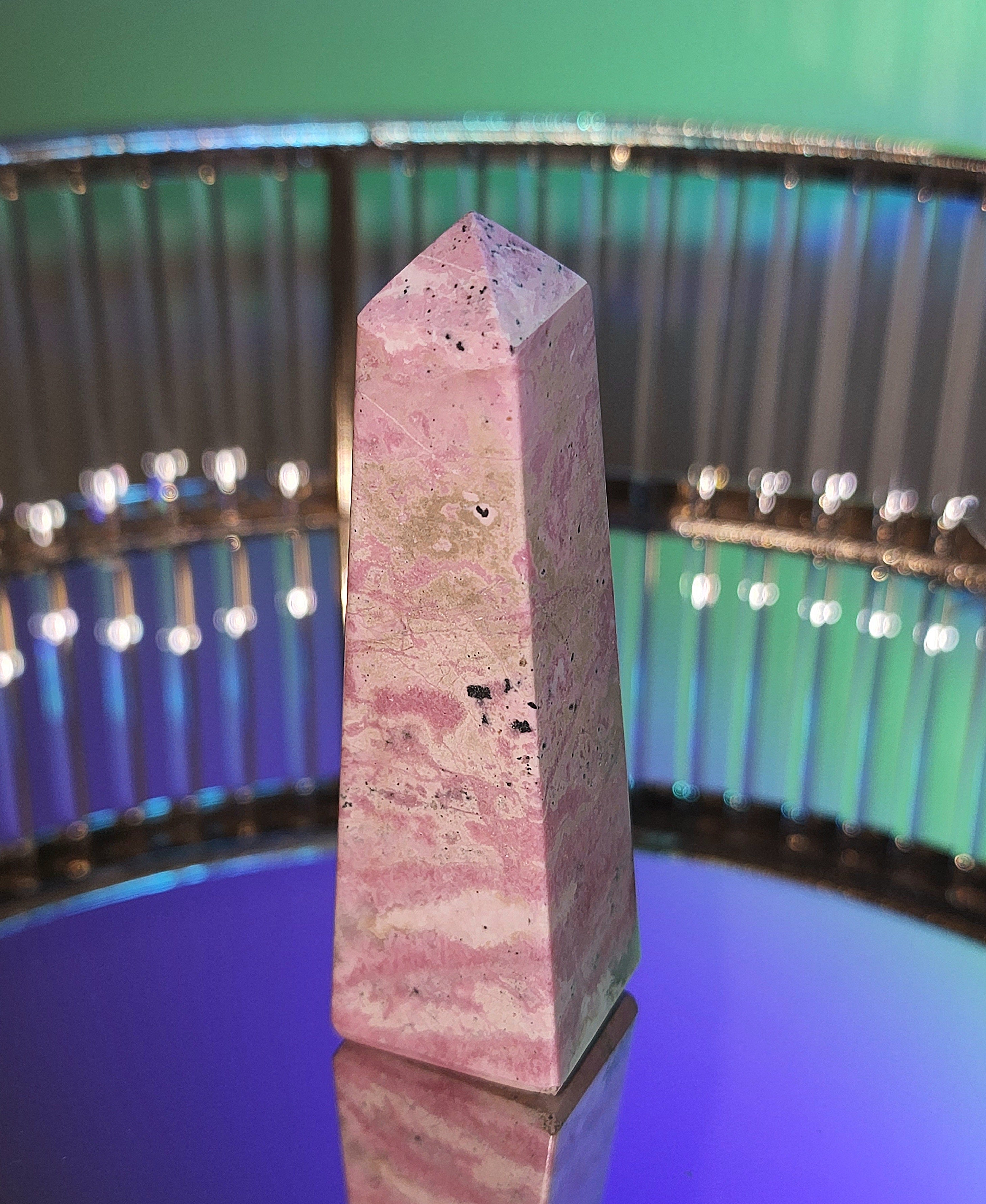 Pink Rhodonite Tower