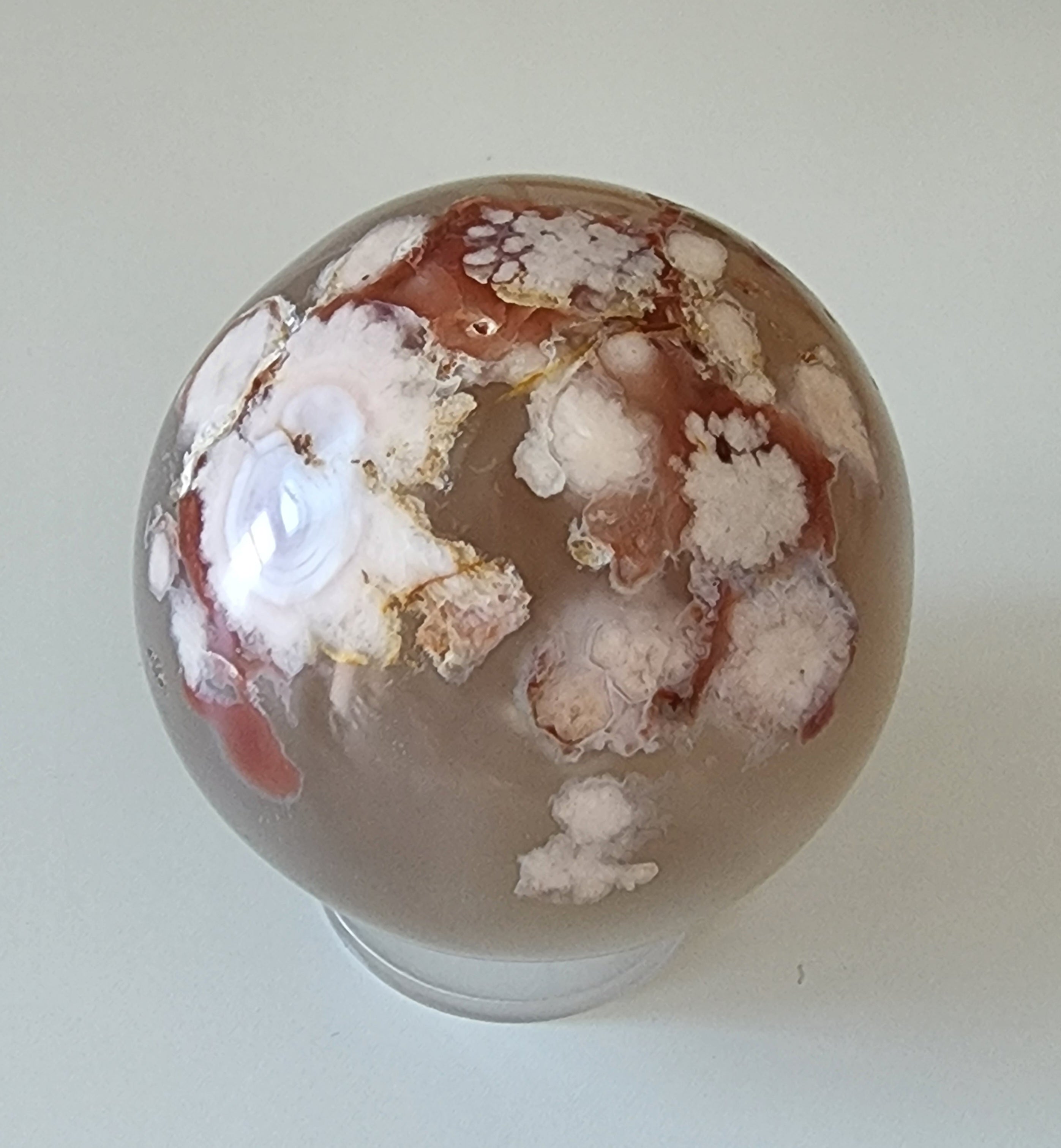 Flower Agate Sphere