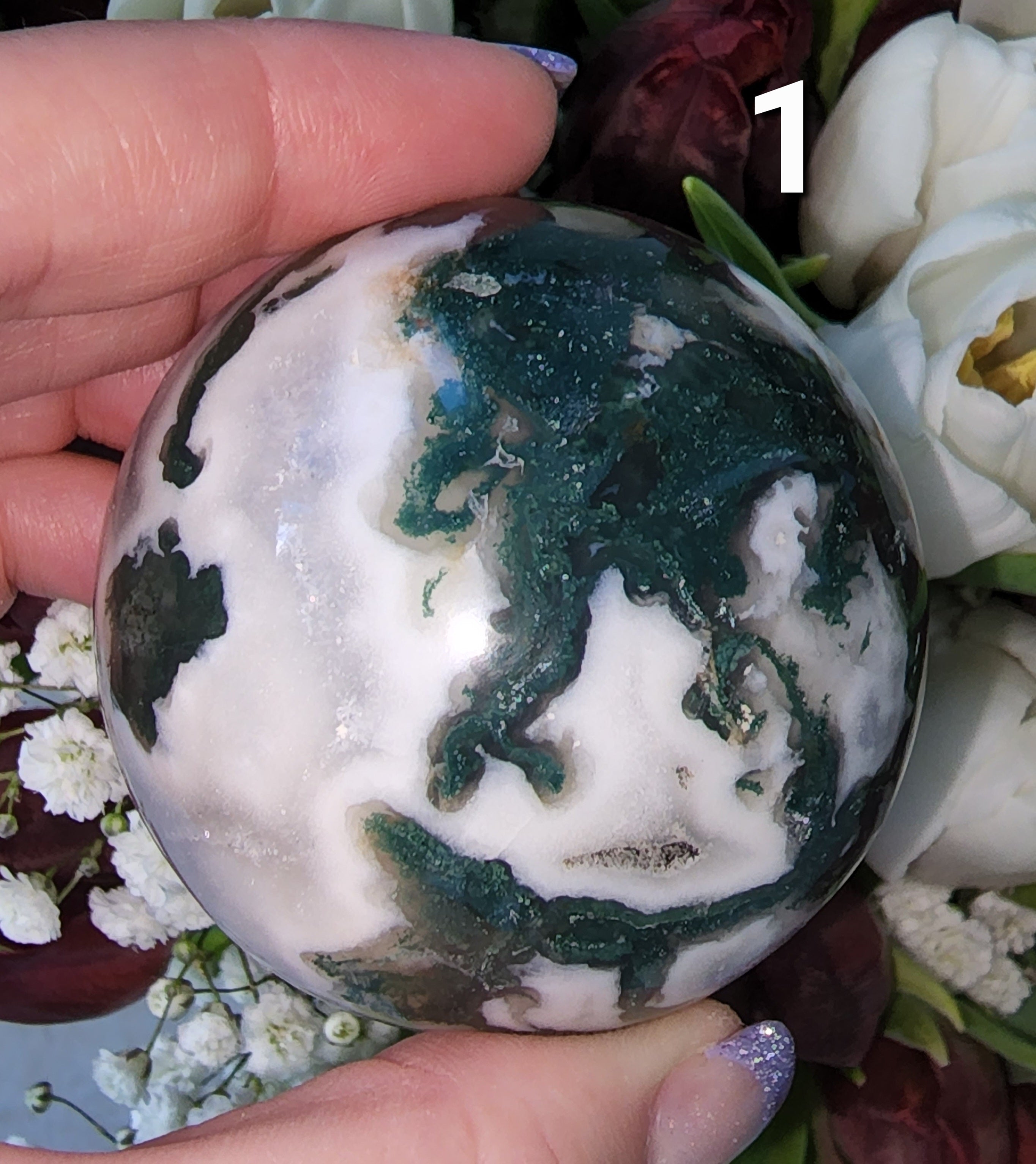 Moss Agate Sphere