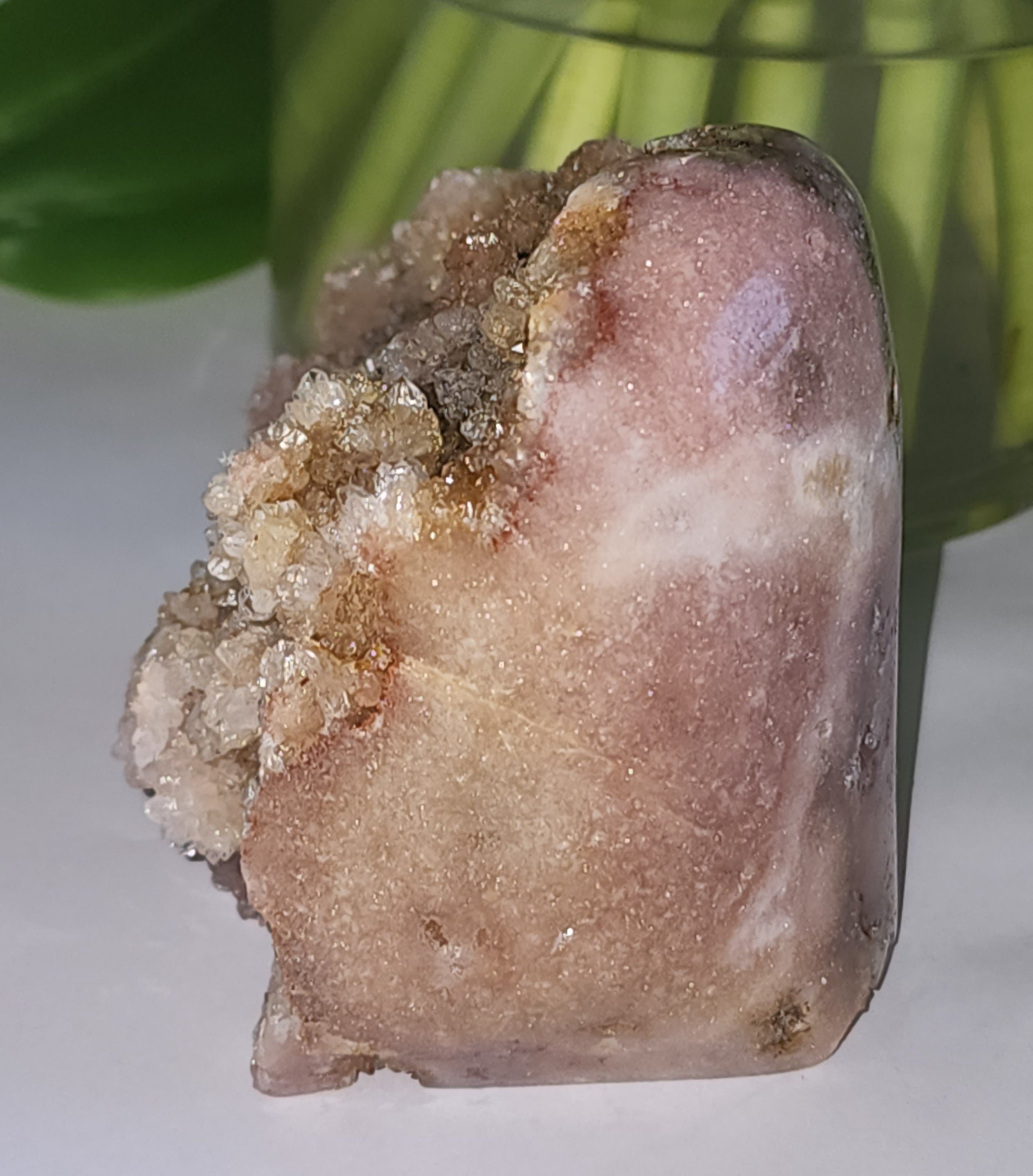 Pink Amethyst Geode Stand