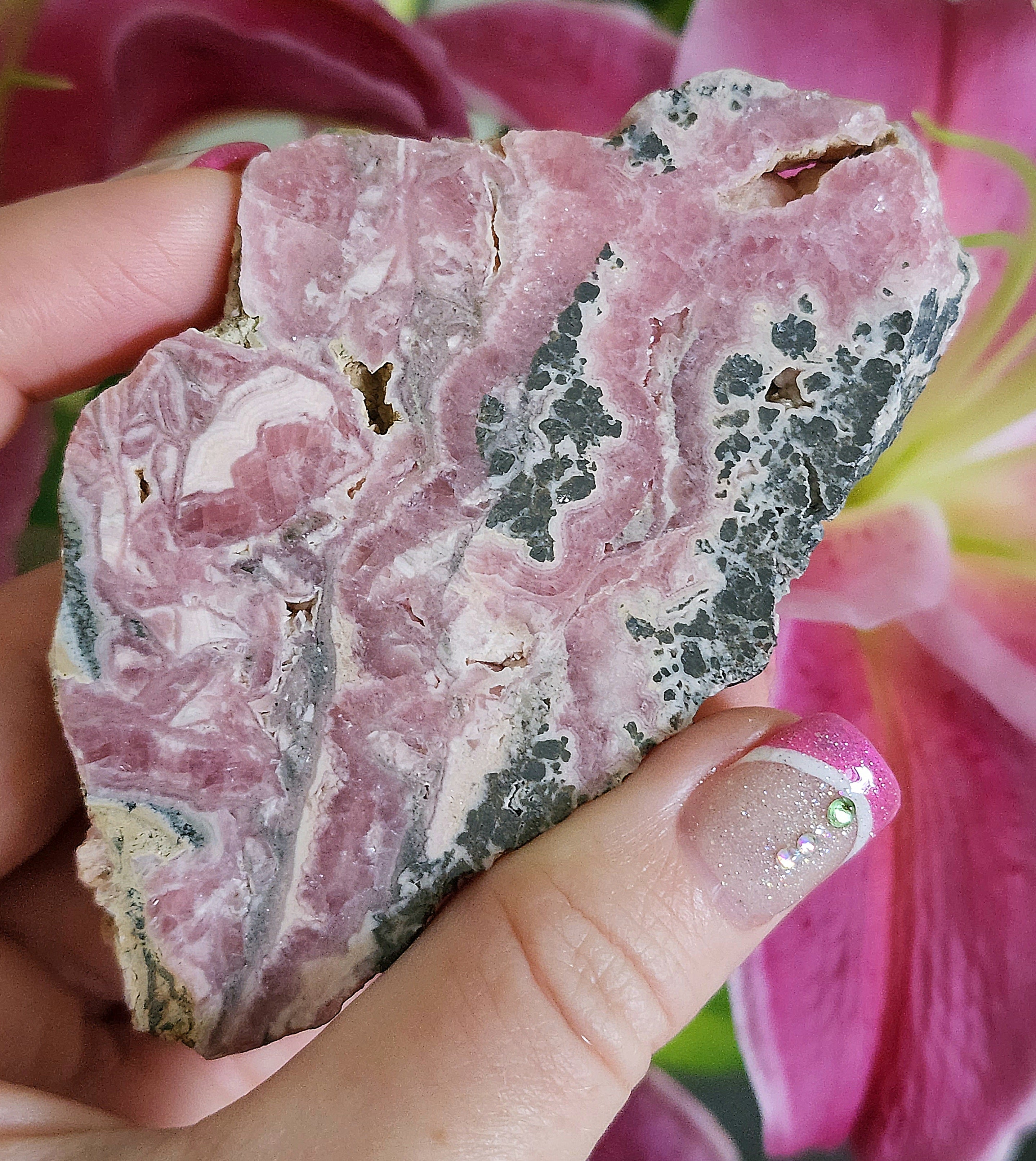 Rhodochrosite slab