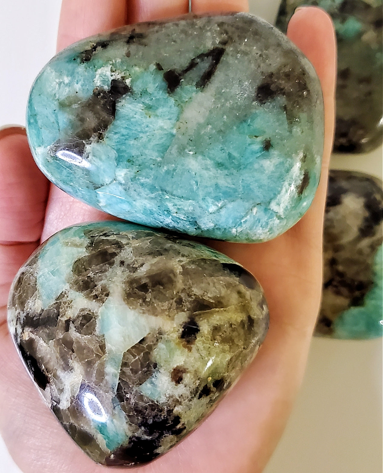 Amazonite Palmstone