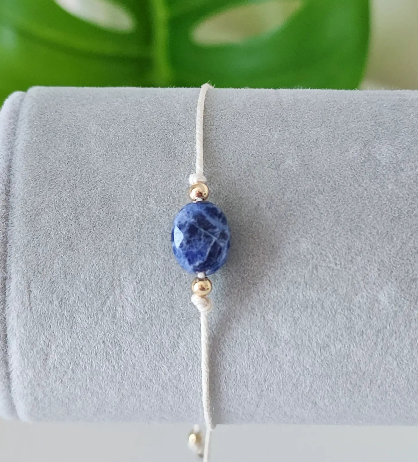 Sodalite handmade macrame bracelet